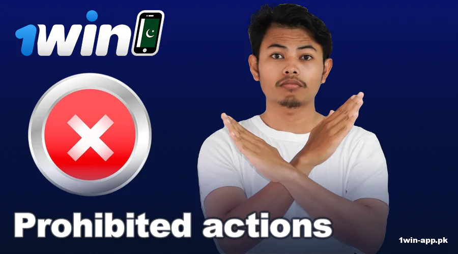 Restricted activities at 1win App PK