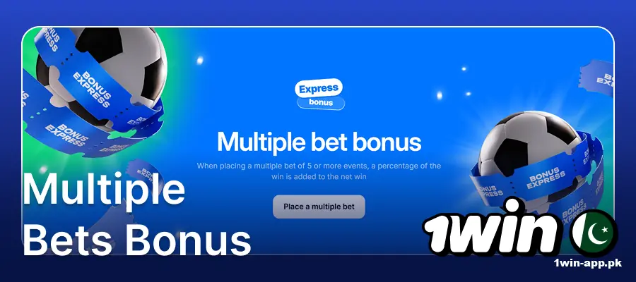 Multiple Bets Bonus on the 1Win website