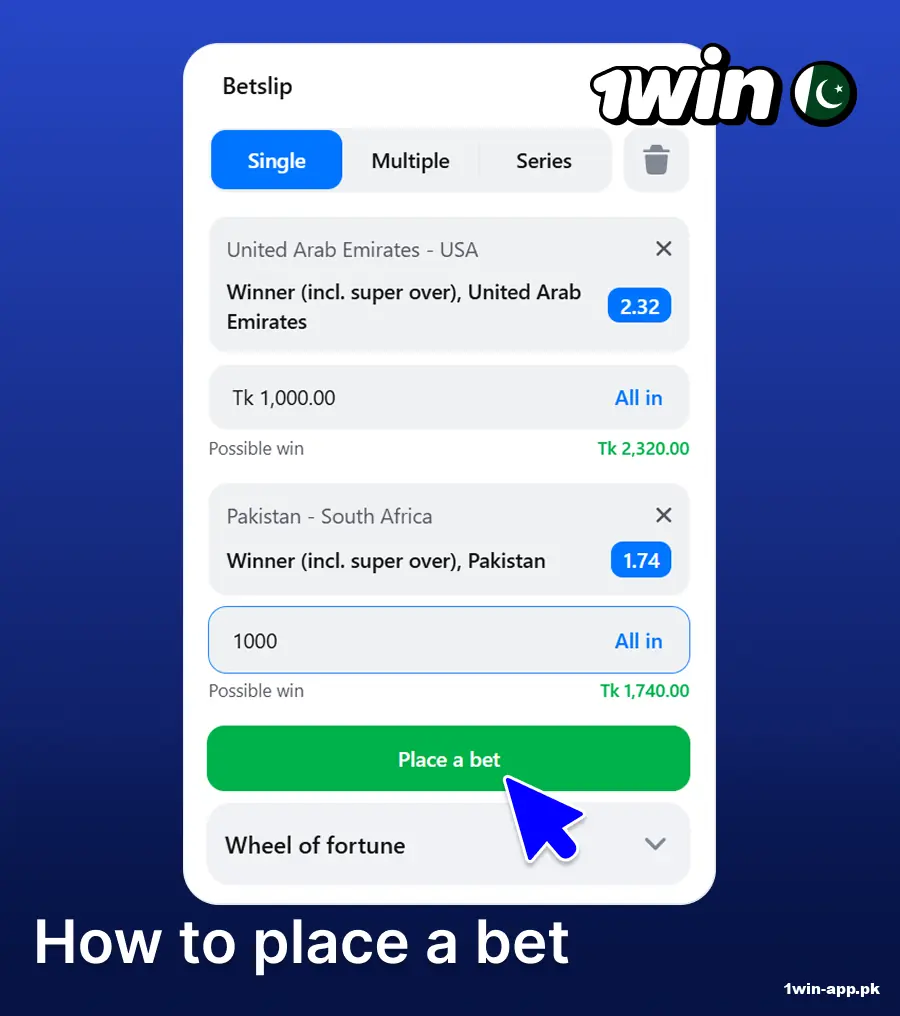 A guide to placing bets on sports at 1win